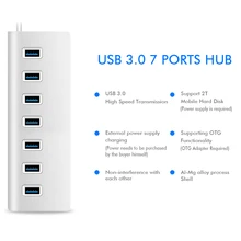 USB 3.0 hub 4/7 port aluminum USB HUB