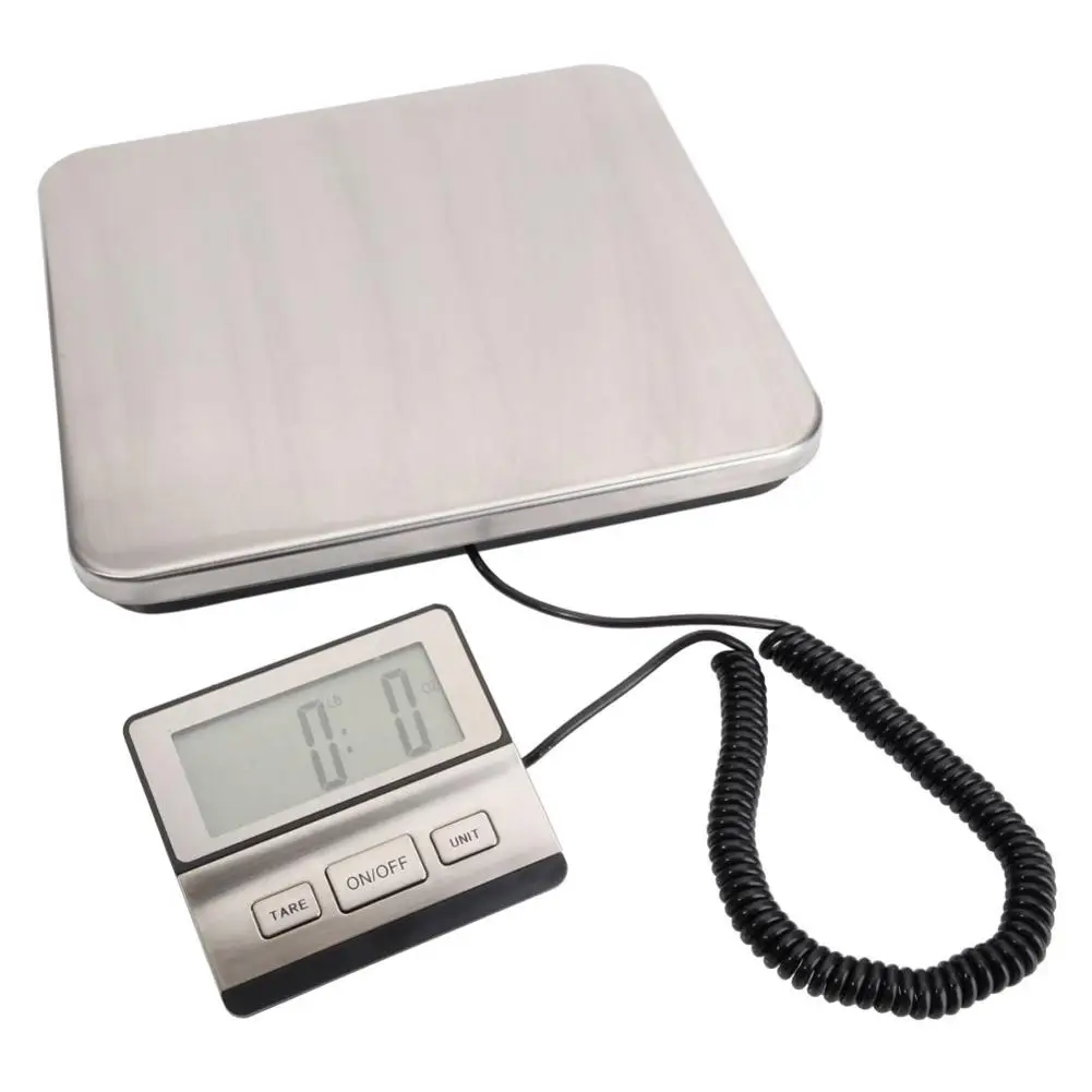  1pcs Silver SF-888 200kg/100g White Backlit LCD Plastic Steel Plate Electronic Scale Home Mini Size - 33038192332