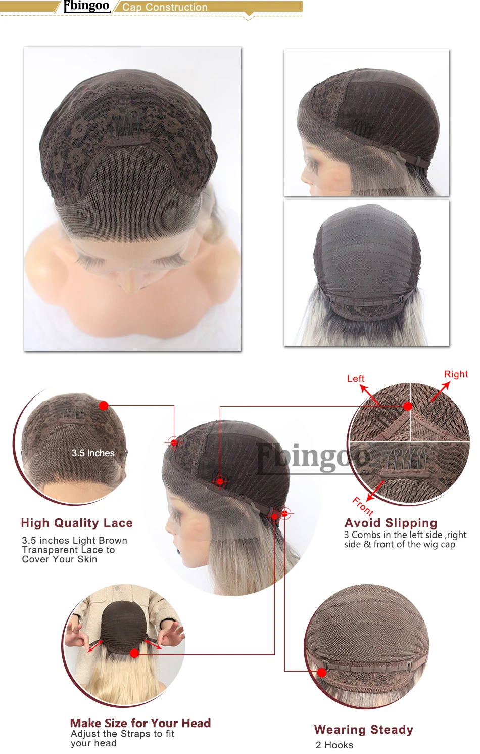 Ebingoo Hair cap+ высокотемпературное волокно Бургундия Длинный натуральный волнистый цвет красного вина синтетический парик на кружеве для тащить королеву