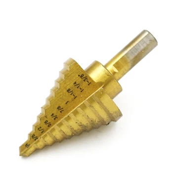 

1/4-1-3/8 Inch Step Drill Bit HSS Steel Titanium Step Drill Bits Cone Cutt Tools Woodworking Wood Metal Drill Bit