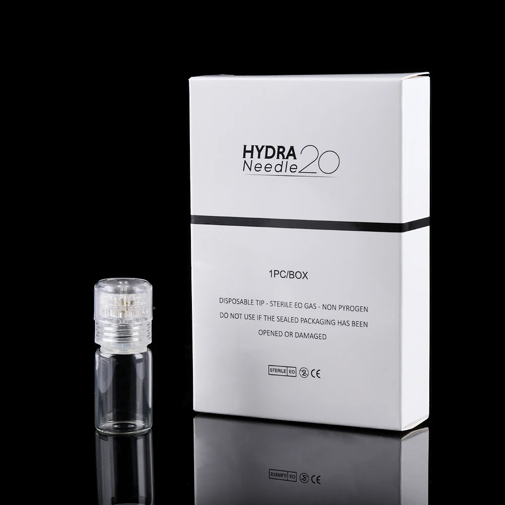

Hydra Needle 20 pins Micro Needle Titanium Tips Bottle Meso Rolling Anti-aging Titanium Tips Bottle Needle-free Mesothera