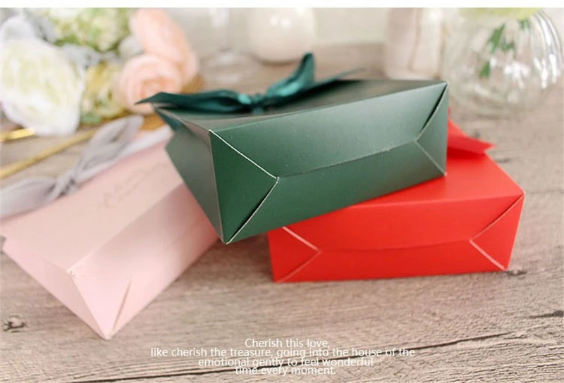 2 20pcs Bow-knot Candy Box for Wedding Decor Gift Packaging Paper Box Baptism Birth Baby Shower Birthday Gifts Bag Event Party Supplies