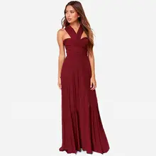 Hot Women Summer Transformer Long Dress 2016 New Fashion High Street Sexy Backless Tropical Bohemian Cotton Maxi Dresses T6157