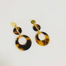 

Tortoise Shell Tortoiseshell Drop Dangle Earrings Brown 2 7/8" 180730EA01