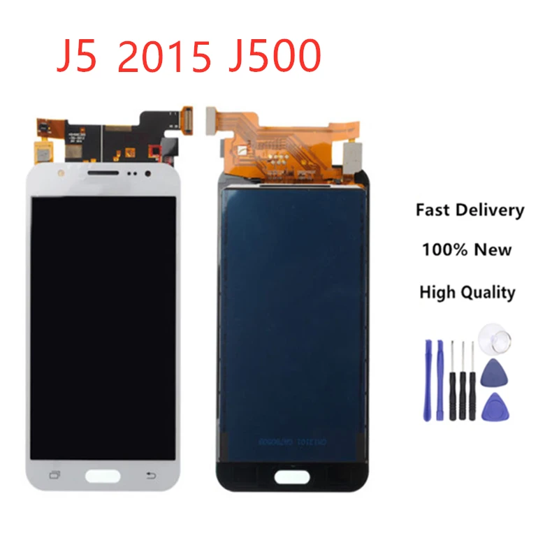 

5.0'' For Samsung Galaxy J5 j500 2015 J500F Adjustable Lightness J500H J500FN J500M J500Y Touch Screen Display Assembly+Tools