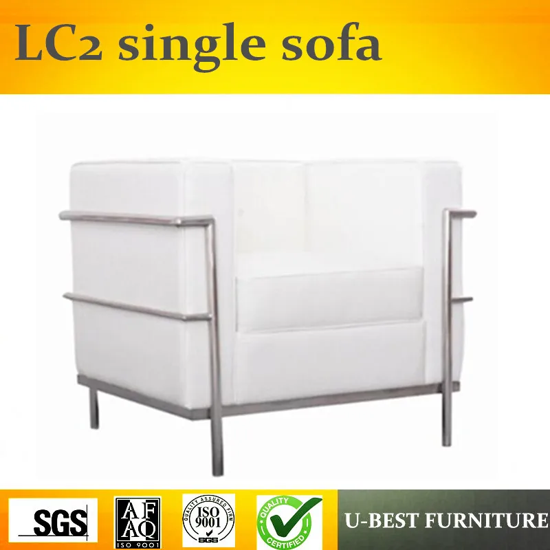 U-BEST Italy style replica designer furniture LC2 Petit Modele Armchair by Le Corbusie