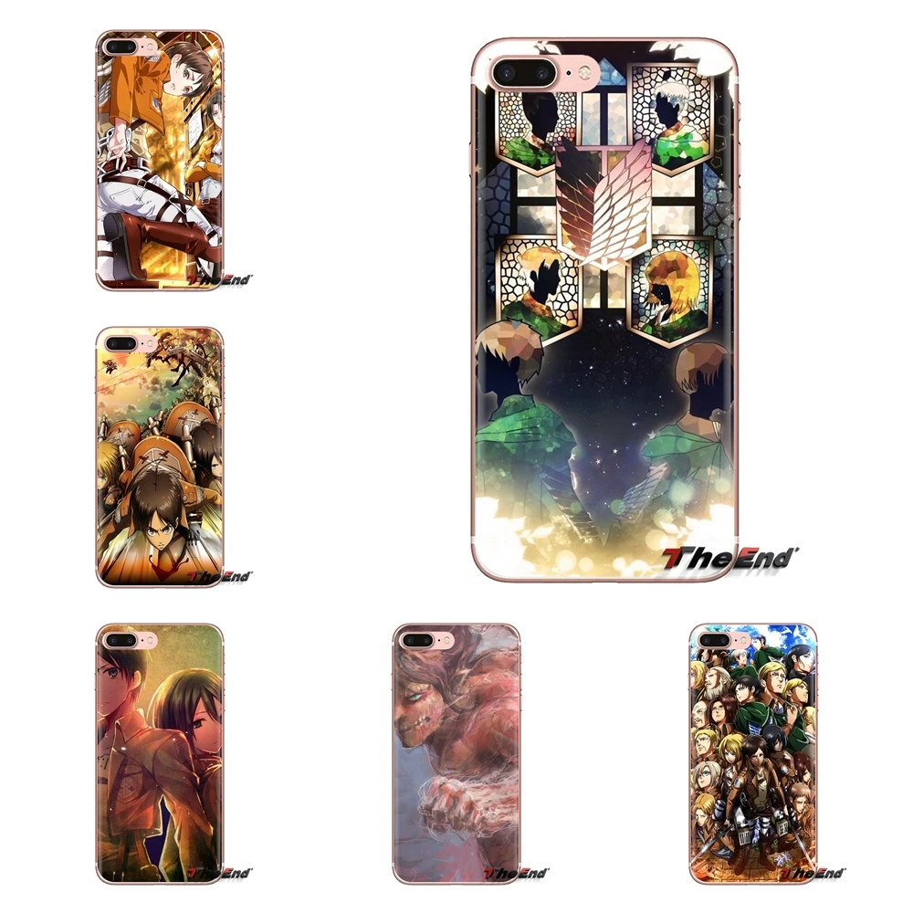 

Soft Transparent Cases Covers For iPod Touch Apple iPhone 4 4S 5 5S SE 5C 6 6S 7 8 X XR XS Plus MAX Shingeki no kyojin