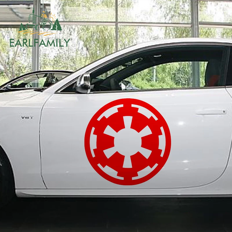 EARLFAMILY 2x Film арт Звездные войны Галактическая Империя логотип Поклонники военного стиля автомобиля Стикеры для грузовик боковой стенке
