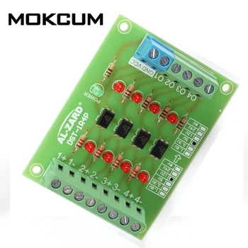 

5V to 24V PLC Signal Converter Level Voltage Board 4Bit Optocoupler Isolator Signal Level Voltage Converter Board
