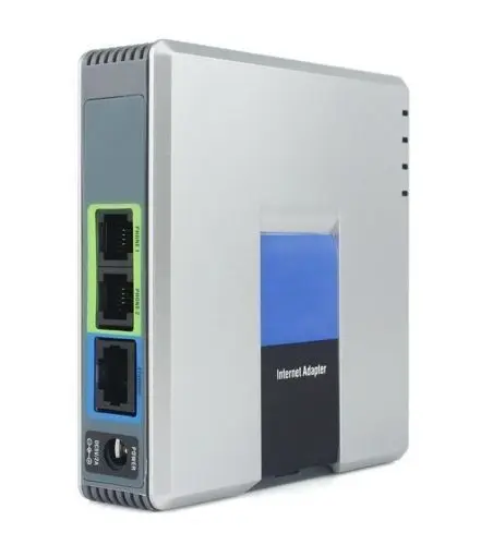 LINKSYS PAP2T-NA SIP VOIP телефонный адаптер VoIP телефон Linksys PAP2T интернет-телефон адаптер два телефонных порта без розничной коробки