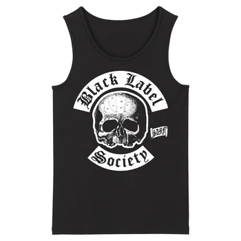 

Bloodhoof Black Label Society Grindcore HardMetal Deathcore men's top black O-neck Tank Tops Asian Size