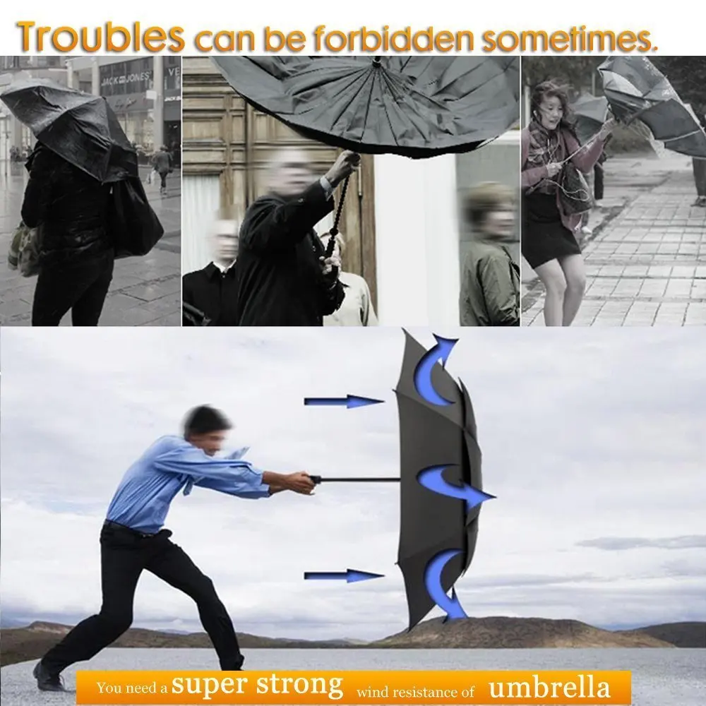 Fancytime женские и мужские зонты ветрозащитные большие 130 см|umbrella men rain|big umbrellaumbrella |