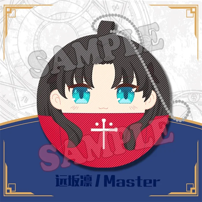 Японское аниме Fate/Grand Order Joan of Arc Saber Tohsaka Rin Косплей Dango милые плюшевые куклы игрушки сумка висячая Мини Подвеска подарки - Цвет: Tohsaka Rin