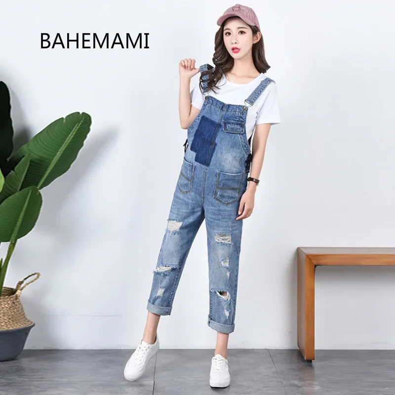 Джинсовые комбинезоны BAHEMAMI ранние Брюки для беременных Одежда женщин с