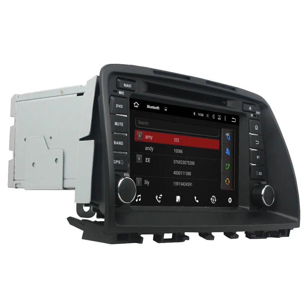 Sale KLYDE 8" 2 Din 2+16GB 4 Core Android 8.1 Car Radio For MAZDA 6 2012-2014 Car Audio Stereo Multimedia Player Mirror Link DVD 2
