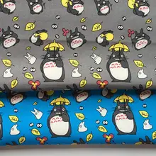 90*145 см Ткань, холст для пэчворка мультфильм Тоторо ткань для ткани Дети Домашний текстиль школьная сумка для шитья