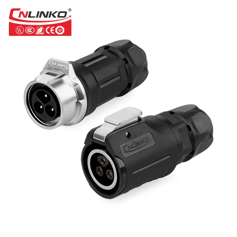 Cnlinko кабель Lightning низкого напряжения 10A DC Jack Power 2 3 4 5 Pin IP67 M16 Панель Электрические