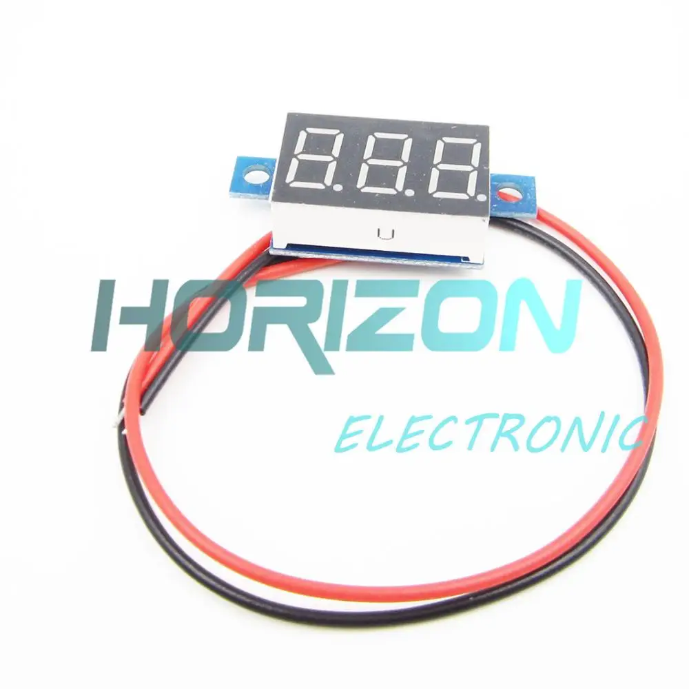 

Red LED Panel Meter Mini Lithium Battery Digital Voltmeter DC 3.3V - 17V