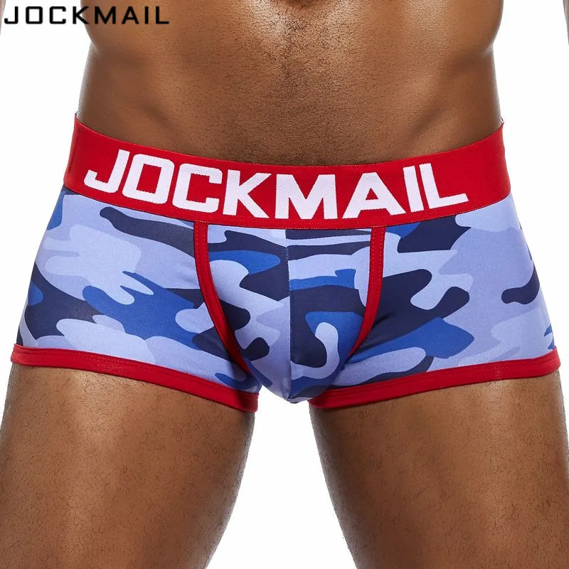 Трусы боксеры JOCKMAIL мужские камуфляжные нижнее белье с принтом шорты для геев