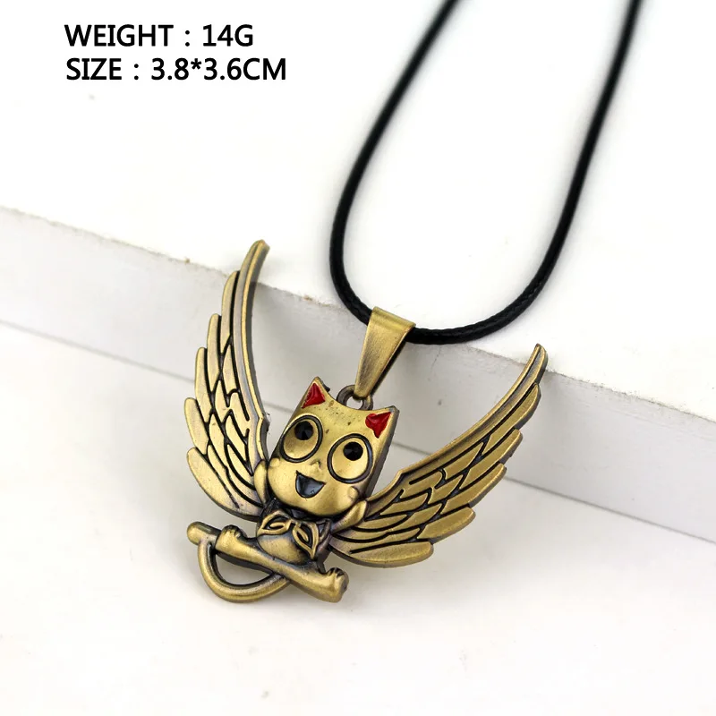 

Golden color Fairy Tail Hubby Pendant Necklace Jewelry Accessories For Women Men Gift