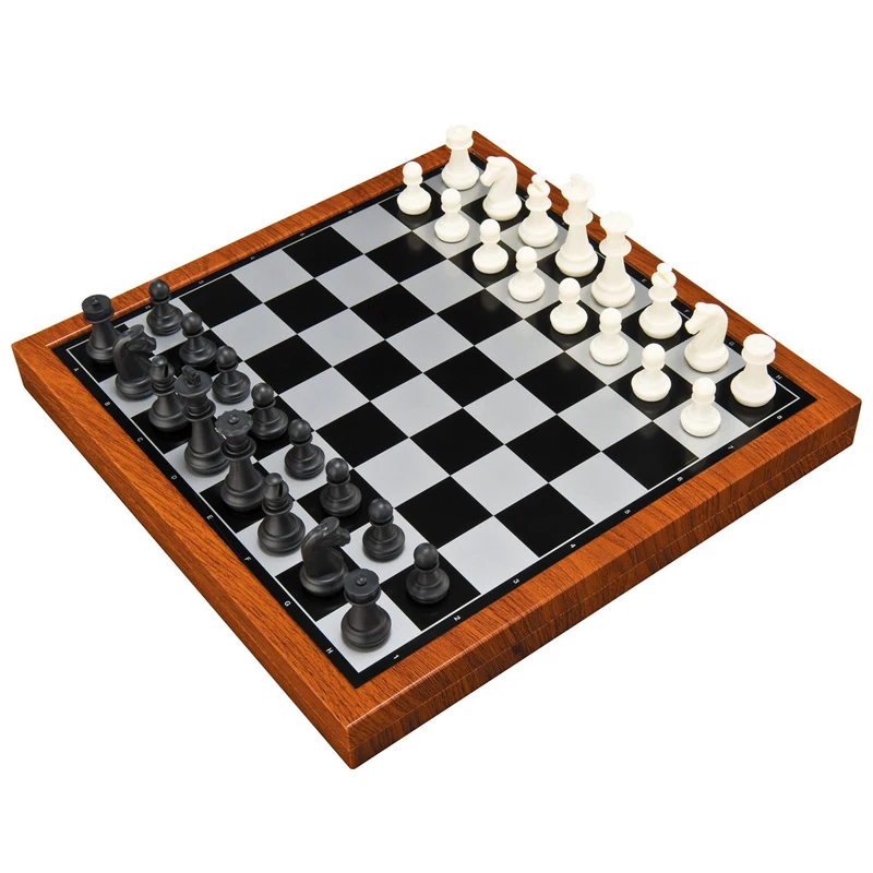 

High Grade Magnetic HIPS Plastic 3 In 1 Chess Checkers Backgammon Chess Sets With Square Chessboard And Chess Pieces Board Games