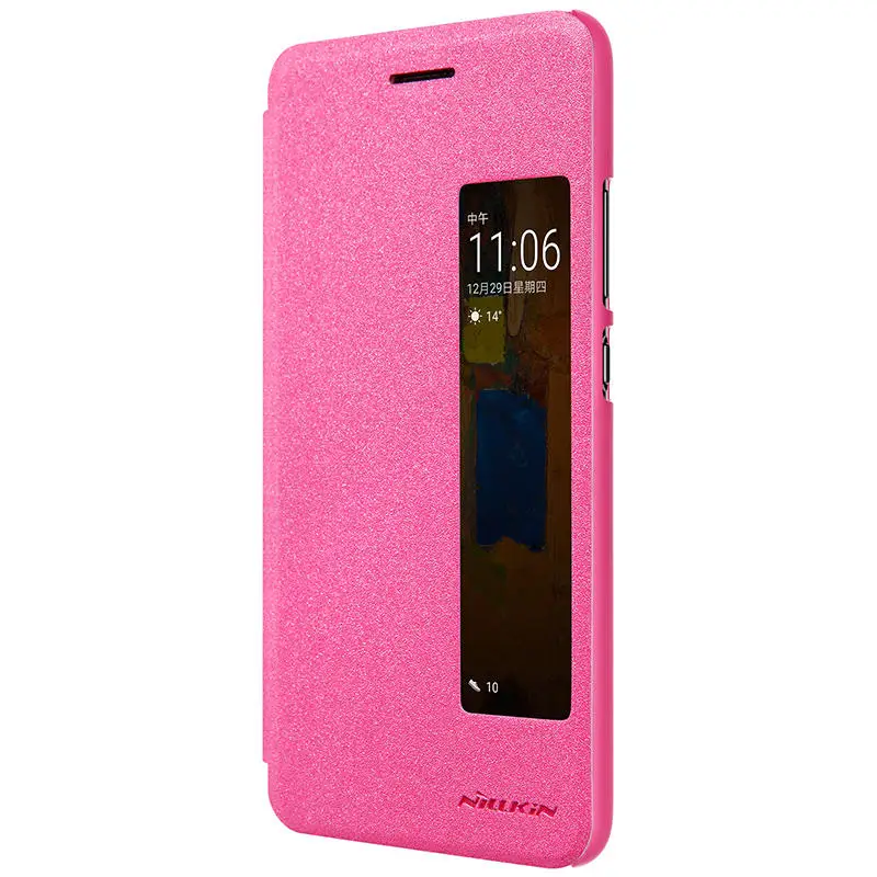 Nillkin для huawei p10 case плюс кожа ультра тонкий защитной оболочки флип обложка функция