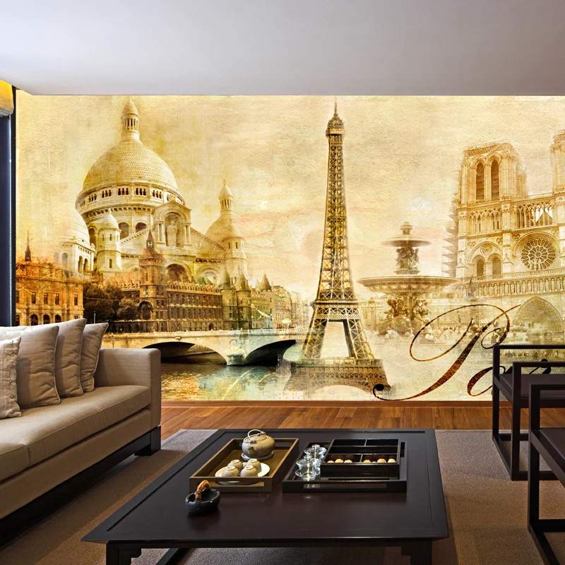 Beibehang Eiffel Tower Paris France Photo Mural Wallpaper For Wall 3d Mural Wall  Paper Background City Wallpaper For Living Room - Wallpapers - AliExpress