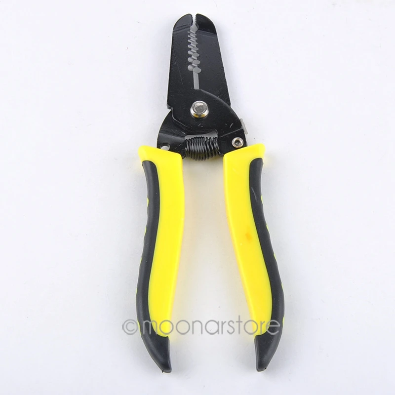 

Precise Wire Stripper/Cutter Tool Clamp & Steel Wire Cable Cutter Plier Tool Stripping 22-10AWG Herramientas,coated handles