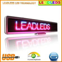New Arrival High Quality RGB LED Car Sign Programmable Message Moving Scrolling LED Display Board Outdoor For Car Taxi Window