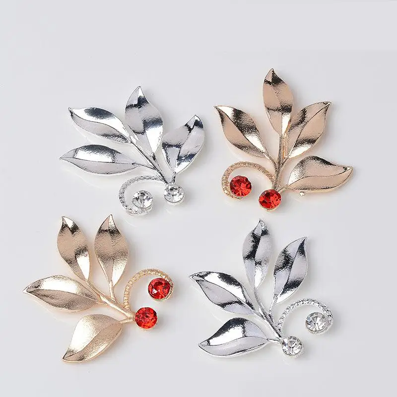 

Vintage Alloy Leaf Accessories For Diy Jewelry Making Supplies Gold Silver Hand Made Wedding Decoration Jewelry Findings