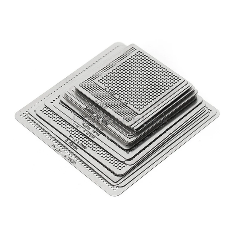 

27Pcs BGA Stencils Universal Direct Heated Stencils For SMT SMD Chip Rpair A30 19 Dropship