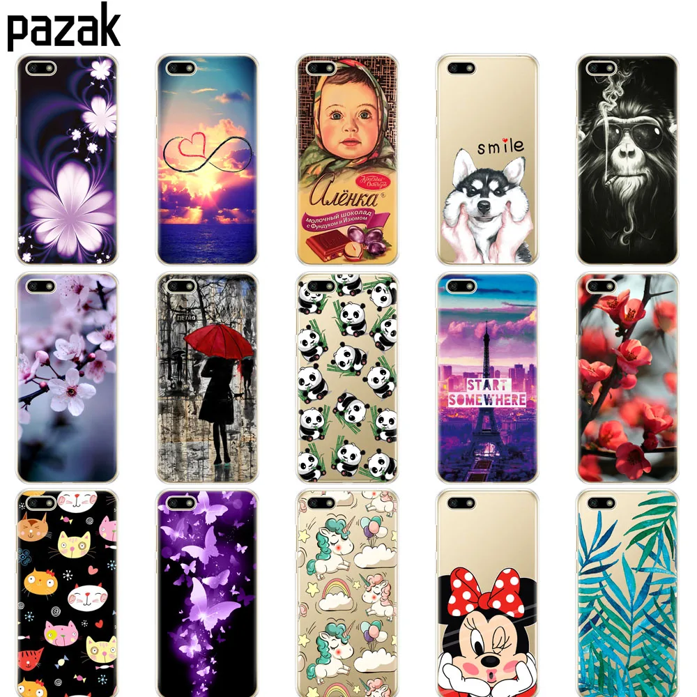 

Silicone case For Huawei Honor 7A Case 5.45" inch cover Soft Tpu Phone Huawei Honor 7A DUA L22 Russian version Back Cover coque
