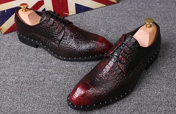 

Men Luxury Brand Designer Men's Fashion Snakeskin Grain Leather Pointed Toe Slip-on Wedding Shoes Mens Casual Flats Plus Size