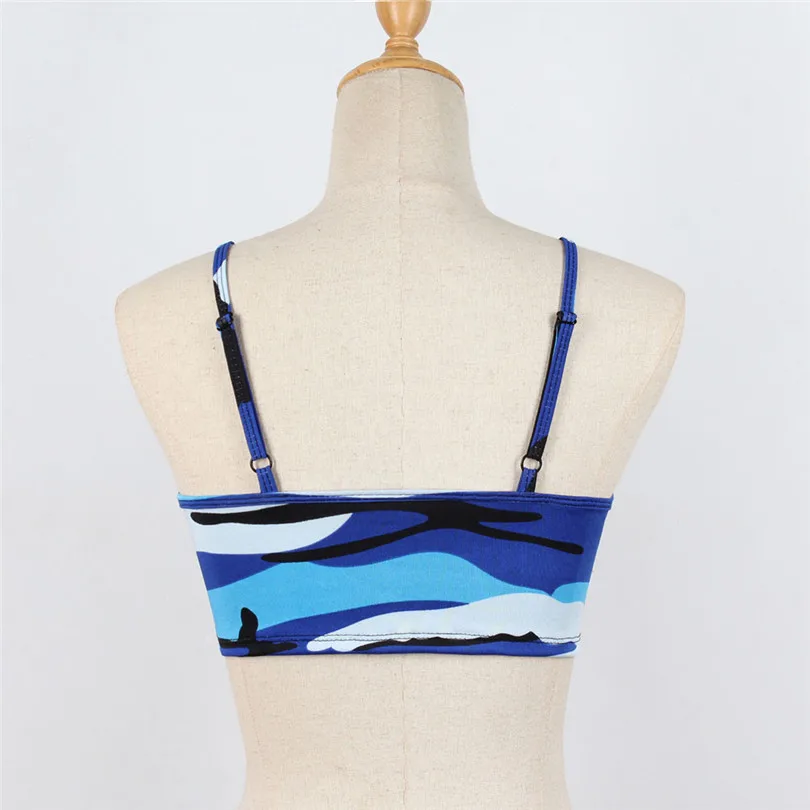   Summer Women Sexy Casual Camouflage Sleeveless Tank Top Bustier Bra Vest Crop Sport Top Blouse T Shirt New Arrival #4F01 (3)
