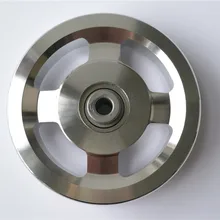 Диаметр 114 мм беговые дорожки и оборудование для фитнеса Универсальный алюминиевый Подшипник Из Сплава приводной ремённой шкив Кабель оборудование для спортзала часть