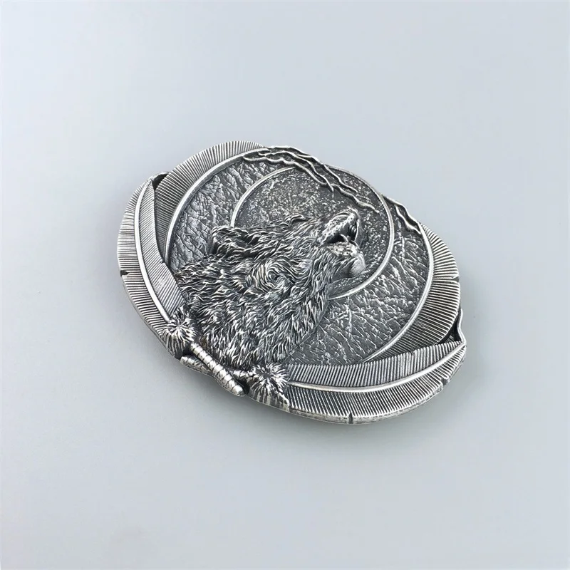 Поставка классического западного волка с серебряным покрытием|belt buckle knife|buckle belts