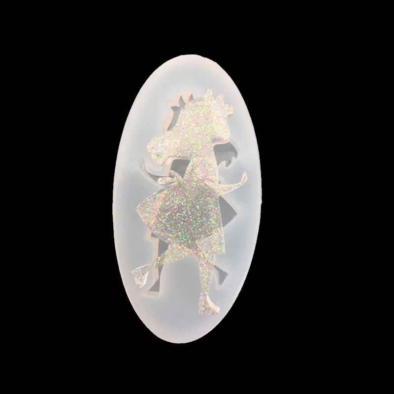 

Girl Pendant Necklace Beads Casting Crystal Molds Clear Epoxy Silicone Resin Liquid Cake Clay Mold DIY Jewelry Making Craft Tool