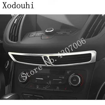 

For Ford Kuga Escape 2013 2014 2015 2016 Car ABS Matte Switch Vent Outlet Middle Air Condition Panel Control Trim Frame 1pcs