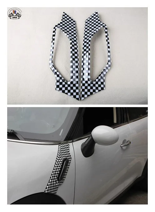 

New ABS Material UV Protected Pure Color & Union Jack Style Side Lamp Cover For R60 Mini Cooper Countryman S Only(2 Pcs/Set)