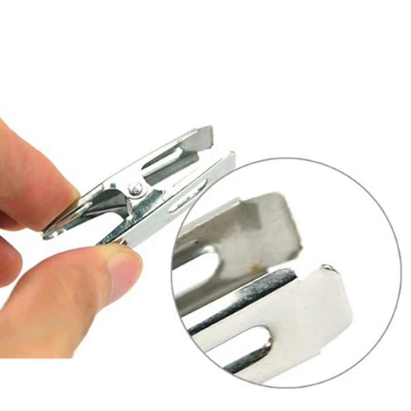 20pcs Stainless Steel Towel Clothes Pegs Clip Hang Pins Laundry Clamps Windproof