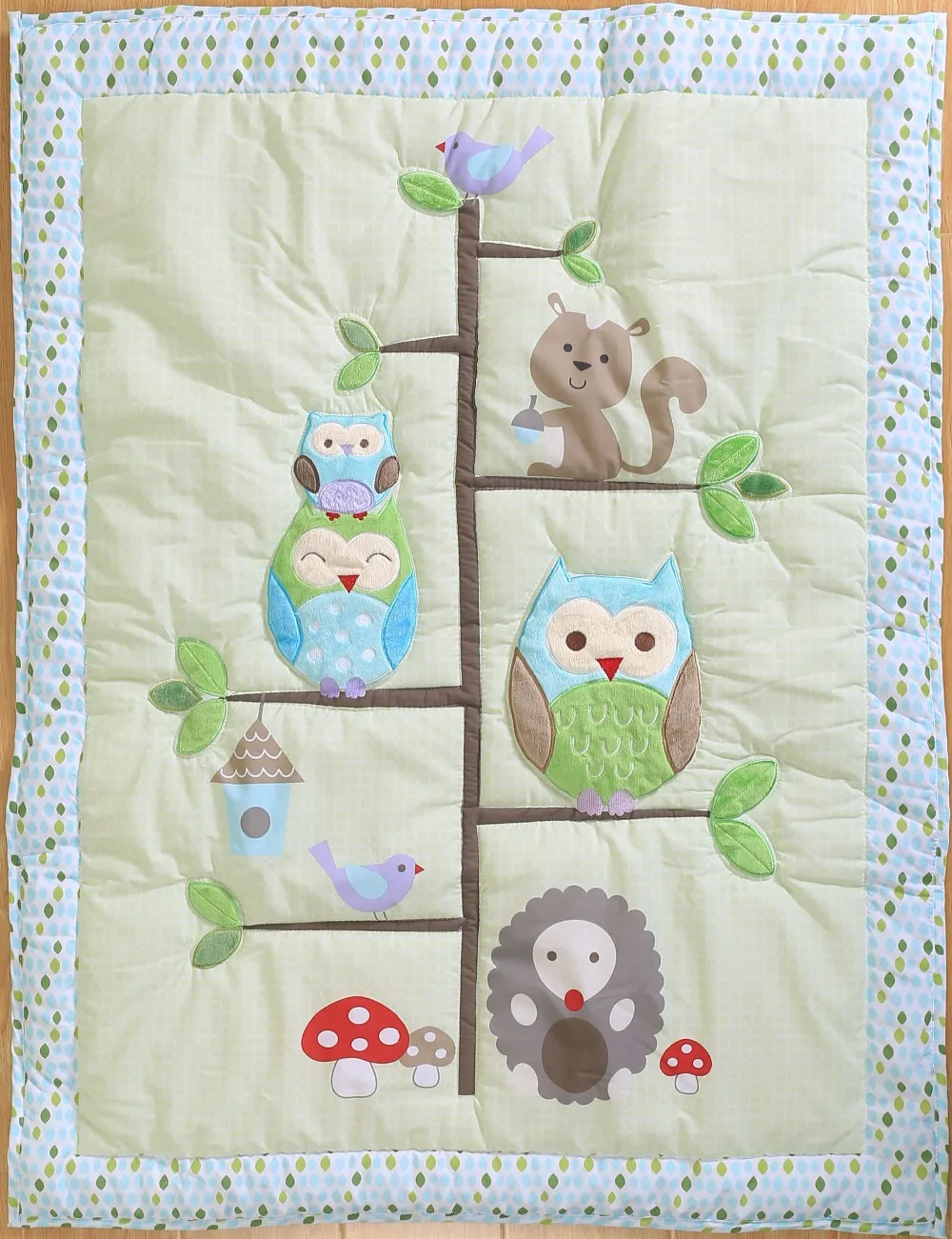 nursery quilt, baby comforter for girl or boy