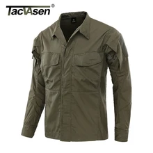 TACVASEN тактическая куртка мужская летняя тонкая дышащая камуфляжная военная одежда страйкбол армейская Боевая куртка Рыбная Охота верхняя одежда