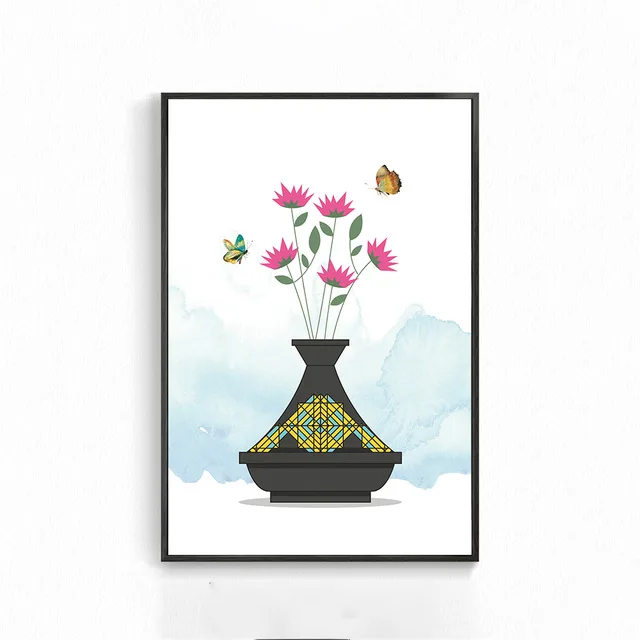 Flowers-Canvas-Artistic-Wall-Painting-Vase-Flower-Arrangement-Colorful-Animal-Butterfly-Home-Decoration-Painting-Poster.jpg_640x640 (3)