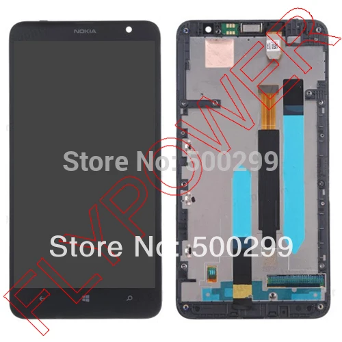 

5PCS/LOT LCD Display Screen + Touch Screen Digitizer For Nokia Lumia 1320 with Frame Assembly Free DHL EMS