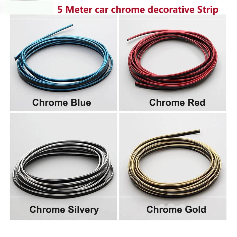 

5 Meter decoration car styling strip PVC decorative for auto accessories tape dash panel trim strip automotive for kuga fusion