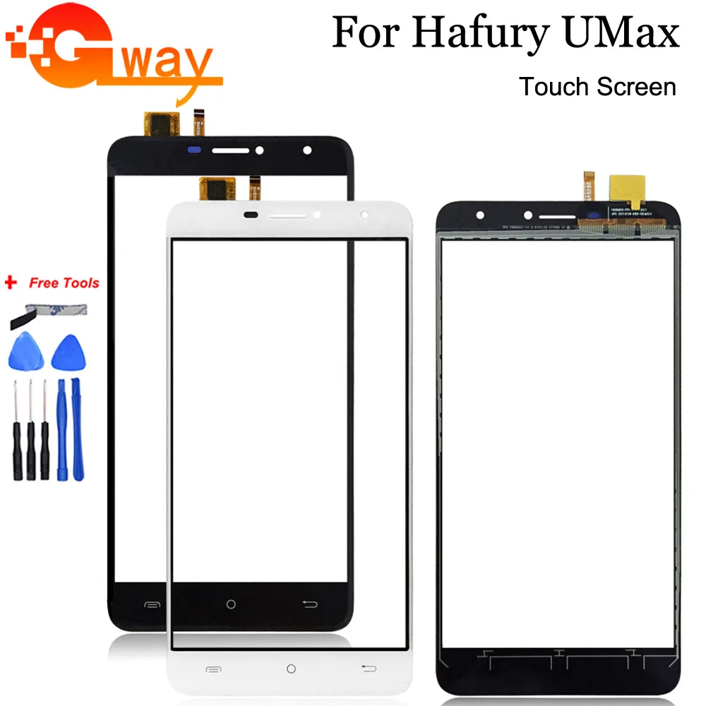 

FSTGWAY Touch Panel For Cubot Hafury Umax touch Screen Digitizer glass For Cubot Hafury U max + Free Tools