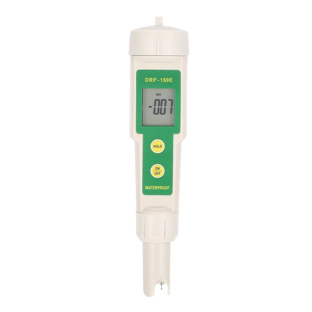 

ORP-169E ORP Meter Professional LCD Detector Redox Analyzer Tester Tool Pen Type Water Quality Monitor Waterproof