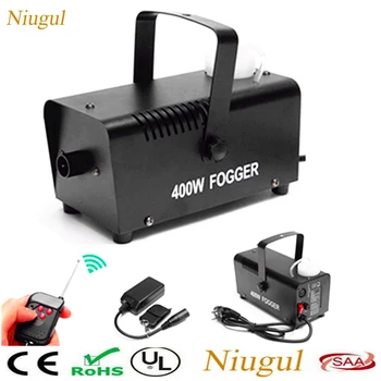 

Halloween Christmas DJ Party Portable Fog Machine With Wireless Remote Control/400W Disco Smoke Machine/Stage Fogger Ejector