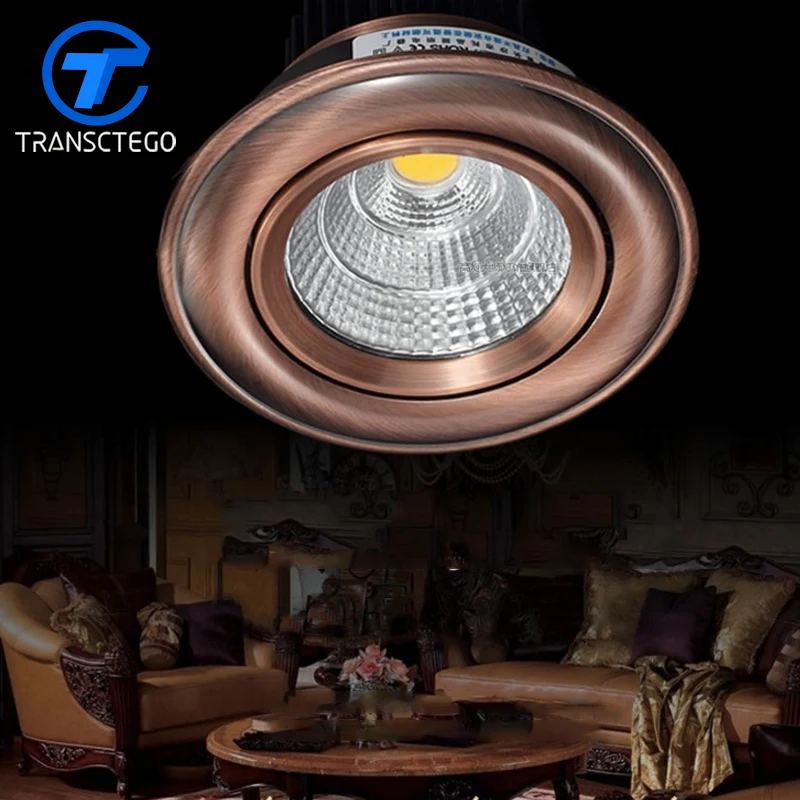 

Spot led downlight Vintage LED lamp bronze ceiling embedded lights 3w