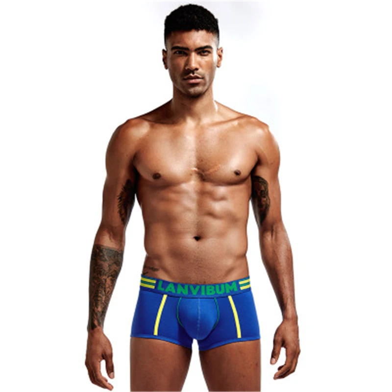 Нижнее белье Боксеры Calzoncillo Hombre Cueca Masculina мужские дышащие сексуальные с низкой талией мужские боксеры модные Ropa Interior Hombre